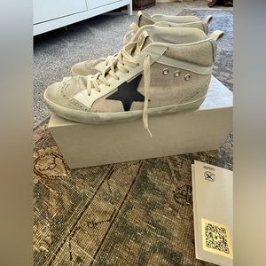 Golden Goose Mid Star Neutral/Navy